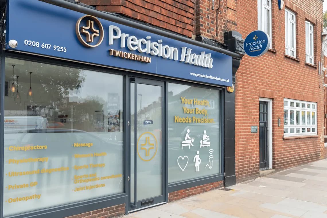 Precision Health Twickenham — clinic exterior on King Street